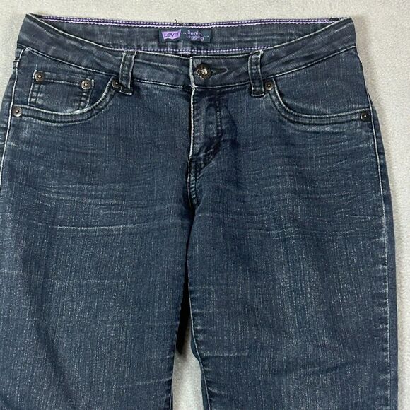 Levi's Denim Legging Womens Size 14 Black Low Rise Stretch Denim Comfort Jegging - Picture 3 of 12